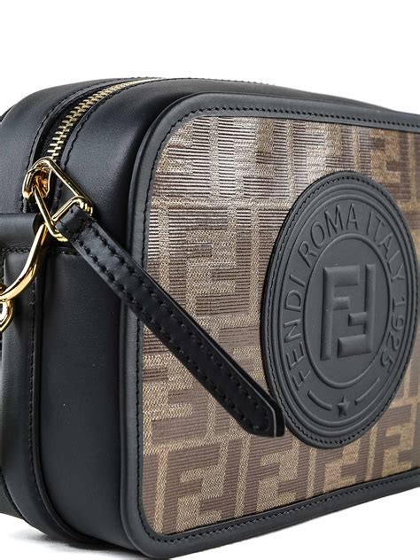 fendi signature coated canvas shoulder purse and wallet|Fendi leather shoulder bag.